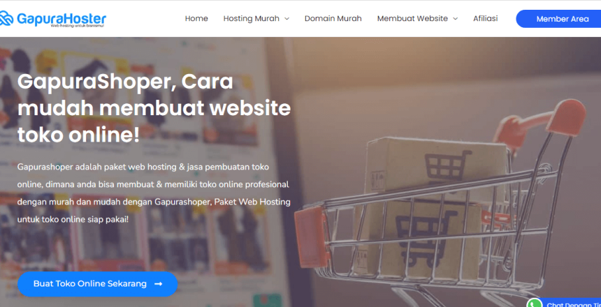 web hosting untuk membuat toko online